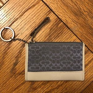 Coach coin wallet w/ key ring